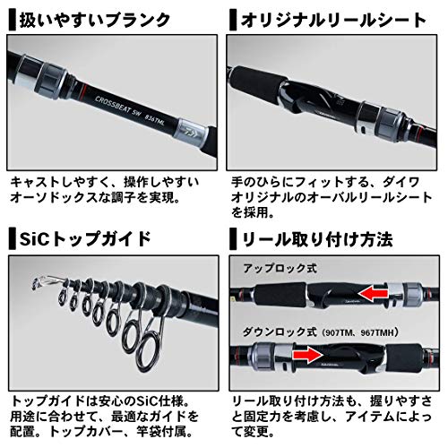 ダイワ　CROSSBEAT SW 907TM Daiwa Cross Beat SW 907TM Spinning Rod | eBay